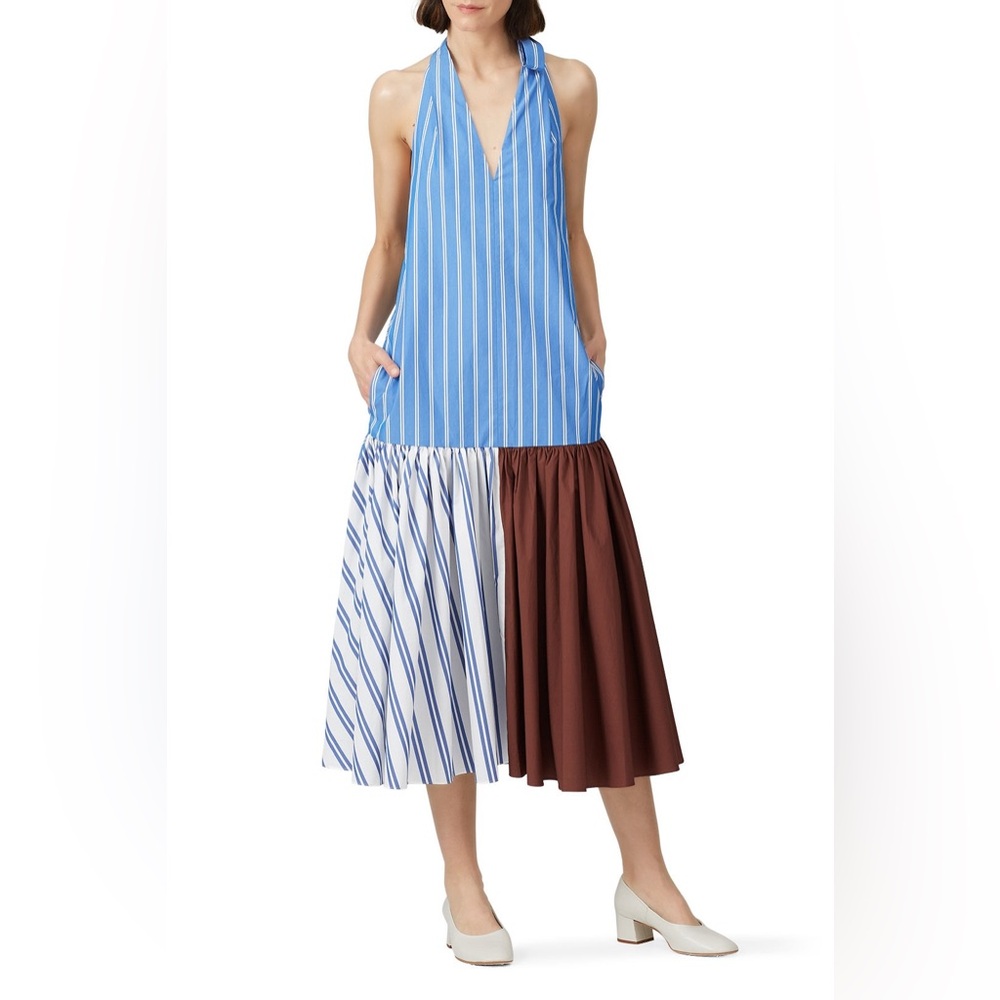 Tibi Halter Midi Dress 8